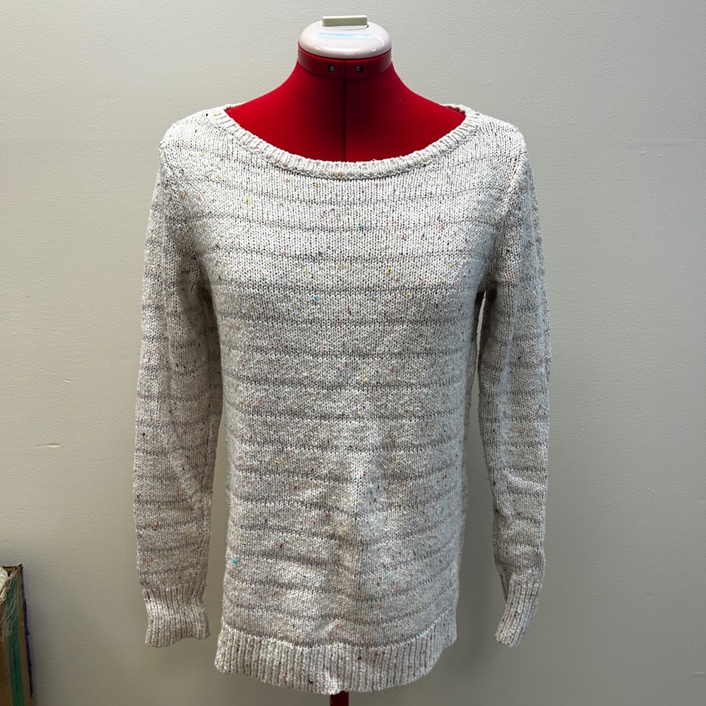 LOFT Speckled Crewneck Sweater
